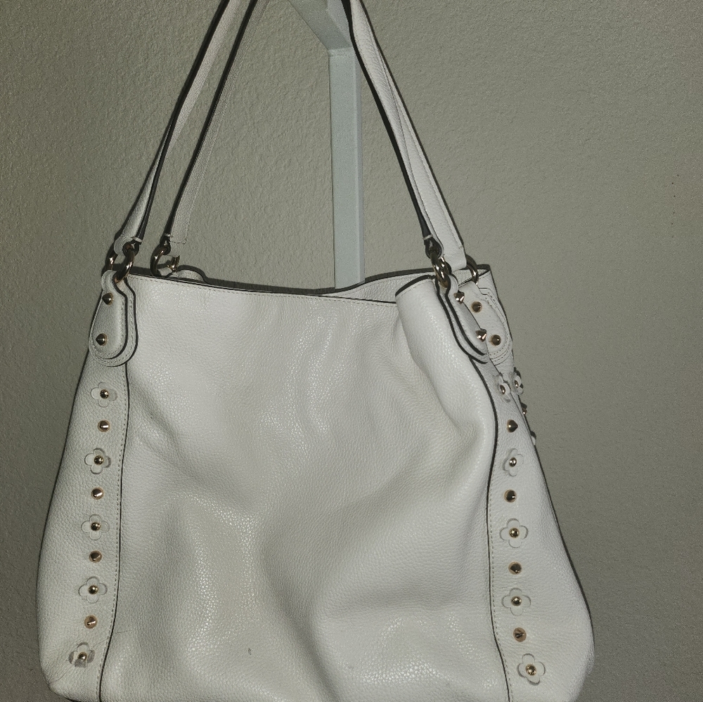 Coach Edie shoulder bag with floral rivets